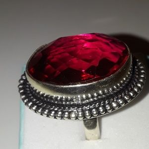 Jewelry - 925 Silver pink topaz gemstone ring size 8 Jewelry - 925 Silver pink topaz gemstone ring size 8